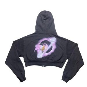 Saturdazed cosmic robot angel woman cropped hoody XL